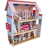 KidKraft Chelsea Doll Cottage Wooden Dollhouse with 16 Accessories @ $27.70