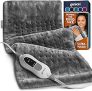 GENIANI Electric Throw – XL Electric Heating Pad for Back Pain & Cramps Relief, Birthday for Women Men Auto Shut Off, Machine Washable, Heat Pad for Neck & Shoulder, 12×24″, Tabby GrayGENIANI Electric Throw – XL Electric Heating Pad for B… @ $29.97