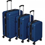 Amazon Basics 3-Piece Set Hardside Spinner Luggage