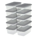 10-Pack Sterilite 6-Quart Plastic Storage Boxes with Titanium Lid @ $10.98