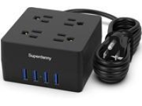 Power Strip Surge Protector Xiaogan 5 Ft Extension Cord @ $9.99