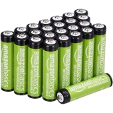 Amazon Basics 24-Pack 800mAh Pre-Charged AAA Rechargeable Batteries as low as $16.63 Shipped Free (Reg. $18.76) – $0.69 Each!  FAB Ratings! Recharge up to 1000x @ $16.63