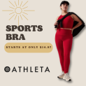 Athleta is on sale! Sports Bras start at only $14.97! @ $14.97