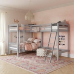 Better Homes & Gardens Leighton Kids’ Wood Triple Bunk Bed (Twin Size, Gray) @ $265.00