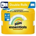 6-Count Bounty Essentials Select-A-Size Double-Roll Paper Towels + $3 Walmart Cash @ $8.97