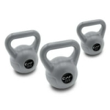 30-Lb CAP Barbell Vinyl Kettlebell Set (5, 10, 15 lbs)