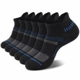 COOPLUS Men’s Athletic Ankle Socks Mens Cushioned Breathable Low Cut Socks 6 Pairs @ $12.48
