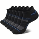COOPLUS Men’s Athletic Ankle Socks Mens Cushioned Breathable Low Cut Socks 6 Pairs @ $12.48