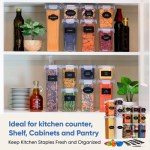 Chef’s Path 14-Count Food Container Set w/ Easy Snap Lids, Labels, Marker, & Measuring Spoon Set $23.63 After Coupon + Code (Reg. $60) – 69K+  @ $23.63
