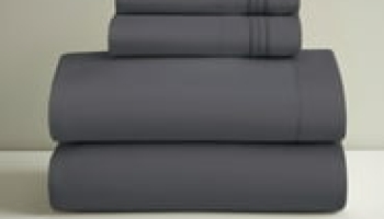 Clara Clark Queen Sheets Set, 1800 Series 4 Piece Deep Pocket Sheets, 100% Soft Microfiber Bed Sheets Set, Gray @ $17.49