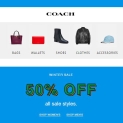 Coach: 50% Off ALL Winter Sale Styles – Purses, Wallets, Backpacks and More + Free Shipping @