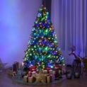 Costway 6Ft Pre-Lit Artificial Christmas Tree Hinged 350 LED Lights @ $69.99