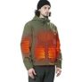 DEWBU Heated Jacket with 12V Battery Pack Winter Outdoor Soft Shell Electric Heating Coat, Men’s Olive Green, 3XL @ $119.99