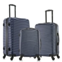 3-Piece Dukap Adly Hardside Lightweight Luggage Sets with Spinner Wheels, Handle, Trolley (Blue) @ $114.25
