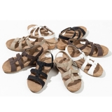 FITORY Women’s Cork Wedge Sandal Platform Slides with Adjustable Strap @ $15