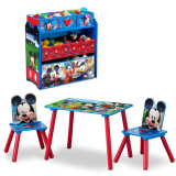 Disney Mickey Mouse Playroom Set $39.98 Shipped Free (Reg. $72) – Set Includes Table and 2 Chairs and 6-Bin Toy Organizer! @ $39.98