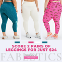 Fabletics: Score 2 Pairs of Leggings for Just $24 Shipped Free (Reg. $99) + 80% Off Everything! @ $24.00