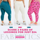 Fabletics: Score 2 Pairs of Leggings for Just $24 Shipped Free (Reg. $99) + 80% Off Everything! @ $24.00