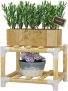 Pokfeic Plant Stand Indoor Outdoor Wood Plant Shelf Corner @ $5.49