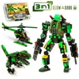 JitteryGit Army Dinosaur Robot Stem Building Toy | Gifts for Boys Ages 6 7 8 9 10 11 @ $16.99