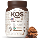 KOS Vegan Protein Powder, Chocolate USDA Organic $37.49 Shipped Free (Reg. $59.99) –  @ $37.49