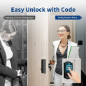 Enjoy the convenience of keyless entry anywhere, anytime with this Keyless Entry Door Lock with Remote Unlock for just $62.99 After Code + Coupon (Reg. $139.99) + Free Shipping @ $62.99