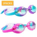 2-Pack Cshidworld Swim Goggles Anti Fog No Leaking Kids Goggles for Age 3-15 @ $12.99