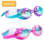 2-Pack Cshidworld Swim Goggles Anti Fog No Leaking Kids Goggles for Age 3-15 @ $12.99