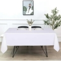 LUSHVIDA Rectangle Stain and Water Resistant Table Cover for Kitchen Dining Room (60×84 inch, White) @ $10.99