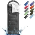 MOONCAST 0 ºC Sleeping Bags, Compression Sack Portable and Lightweight for Camping, Dark Gray @ $25.99