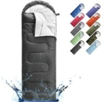 MOONCAST 0 ºC Sleeping Bags, Compression Sack Portable and Lightweight for Camping, Dark Gray @ $25.99
