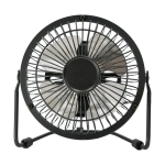 Mainstays 4 inch Personal Metal USB Powered Desktop Fan Black New @ $5.46