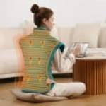 Maxkare Large Heating Pad with 4 Heat Settings & Auto Shut-off, for Full Body Stress Relief, 24″x33″- Green