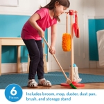 Melissa & Doug  6 Piece Pretend Home Cleaning Play Set $20.49 (Reg. $43) – Kids Broom And Mop Set For Ages 3+ @ $20.49