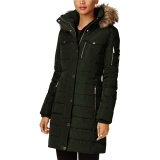 Michael Michael Kors Women’s Dark Moss 3/4 Down Puffer Coat