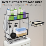 Keep your personal items organized, tidy and clean with this Over The Toilet 2-Tier Storage Rack for just $19.99 (Reg. $23.99) @ $19.99