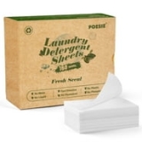 Poesie Laundry Detergent Sheets Fresh Scent Eco-Friendly Clear Plastic-Free Liquid Less 160 Sheets @ $9.89