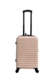 Protege 20Inch Hardside ABS Upright Luggage with 100% ABS Pink Blush