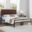 Queen Size Metal Platform Elegant Brown Bed just $149 Shipped Free (Reg. $199.99)