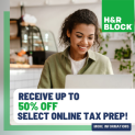 H&R Block Tax Season 2023 is here! Receive up to 50% off Select Online Tax Prep! @