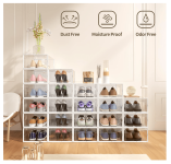 SET OF 12 SHOE STORAGE BOXES @ $22