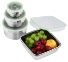 4-PC STAINLESS STEEL LUNCH BOX SET @ $17.38
