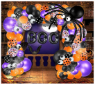 HALLOWEEN-THEMED BALLOON GARLAND ARCH KIT @ $8.49