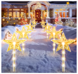 CHRISTMAS STAR OUTDOOR LIGHTS (8-PACK) @ $17.99
