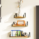 Set of 3 Floating Shelves Wall Mounted $16.99 After Coupon (Reg. $29) – 58K+  – $5.66 each – Different Sizes! @ $16.99