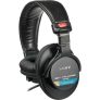 Sony MDR7506 Wired Professional Large Diaphragm Folding Closed Ear Stereo Headphones with Coiled Cable @ $76.99