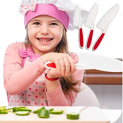Set of 3 Kid-Safe Knives for Real Cooking $10.44 After Coupon (Reg. $14.91) – 3.4K+  – $3.48/Knife – 3 Sizes @ $10.44
