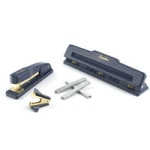 4-Piece Swingline S7044405-WMT Stapler Punch Kit with Stapler, 3-Hole Punch, Staple Remover & Staples (Navy and Gold ) @ $14.98