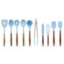 10-Piece The Pioneer Woman Silicone and Acacia Wood Handle Cooking Utensils Set (Blue) @ $24.97