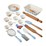 The Pioneer Woman Brilliant Blooms 20-Piece Blue Bake & Prep Set with Baking Dish & Measuring Cups @ $20.00